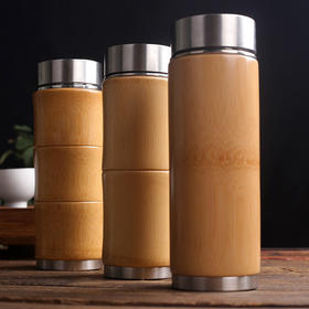 竹质304不锈钢保温杯°无节&二节&三节