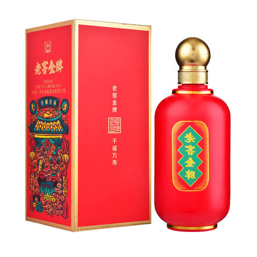 52°泸州老窖金牌千福万寿500ml 商品图1