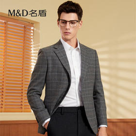 【名盾】MD名盾男士单西秋冬新款商务休闲羊毛西服外套92553