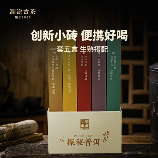 澜沧古茶2018年探秘普洱巧克力砖普洱茶生茶熟茶陈年生熟普茶砖茶饼750g 商品图3