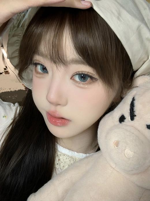 Kumicon旗下｜冰透琉璃&冰透咖啡｜14.0mm白狮参考着色中大直径  月抛  2片 商品图4