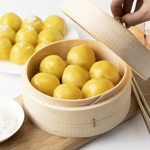 东北粘豆包360g/袋 黏黄米 芸豆馅 蒸煎 年糕 传统糕点 新老包装随机发货 包邮 商品图0