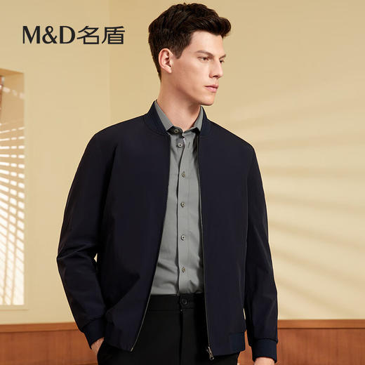 【名盾】MD名盾立领夹克男秋冬新款双面穿外套商务休闲91555 商品图1