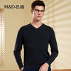 【名盾】MD名盾羊毛衫V领男秋冬纯羊毛保暖内搭针织毛衫08565 商品缩略图0