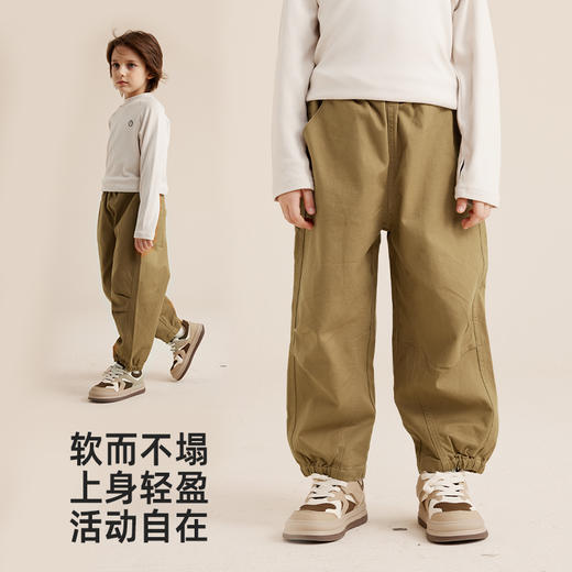 【上身轻盈 软而不塌】儿童加绒休闲工装裤PDK2304 商品图3