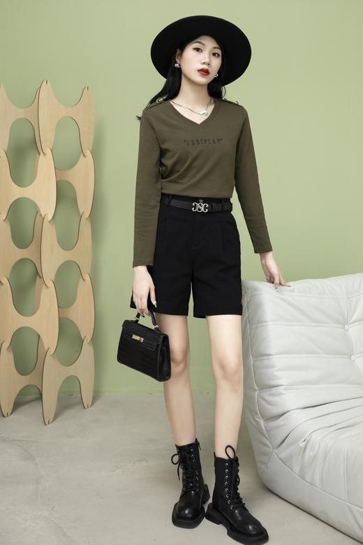 3942#高腰宽松休闲工裤 商品图1