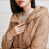 玳莎连帽轻量感羽绒服女式冬季新款休闲宽松复古中长款外套  DD41305 商品缩略图2