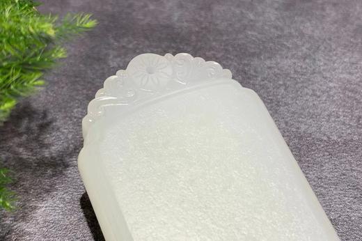 【御珠宫坊·传承系列】羊脂白玉子料无事牌 商品图6