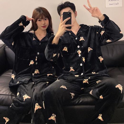 【秋冬必备！保暖家居服套装】情侣睡衣珊瑚绒秋冬卡通可爱，加厚加绒保暖家居服套装，珊瑚绒的材质让你感受温暖与柔软，加厚加绒设计更是给你全方位的呵护lm 商品图14
