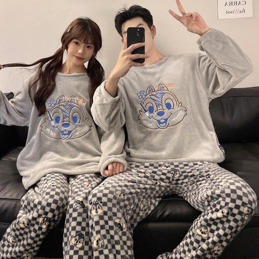【秋冬必备！保暖家居服套装】情侣睡衣珊瑚绒秋冬卡通可爱，加厚加绒保暖家居服套装，珊瑚绒的材质让你感受温暖与柔软，加厚加绒设计更是给你全方位的呵护lm 商品图12