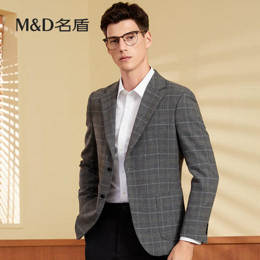 【名盾】MD名盾男士单西秋冬新款商务休闲羊毛西服外套92553 商品图1