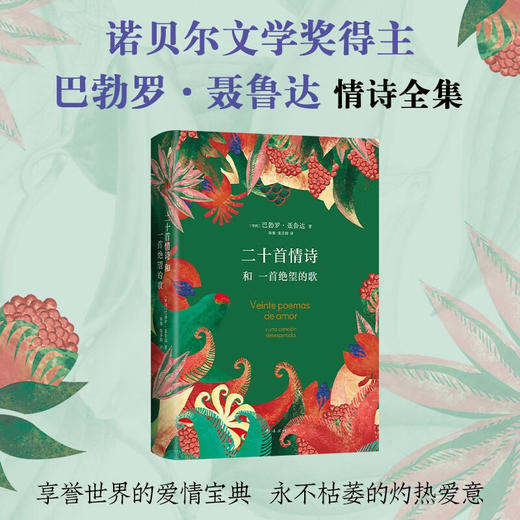 二十首情诗和一首绝望的歌 巴勃罗 聂鲁达 著 文学 商品图3