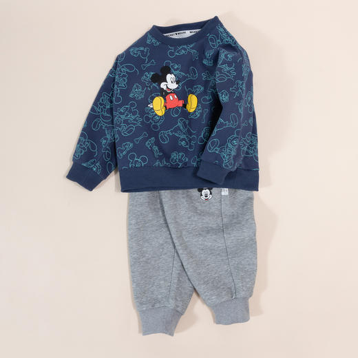 春秋男童卫衣卫裤套装米奇印花中大童运动休闲套装ZD3CT013
 商品图9