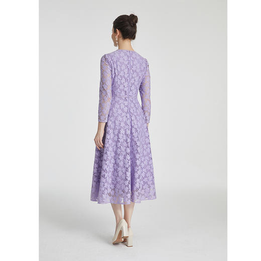 司歌蕾丝连衣裙优雅显瘦A881090 商品图3