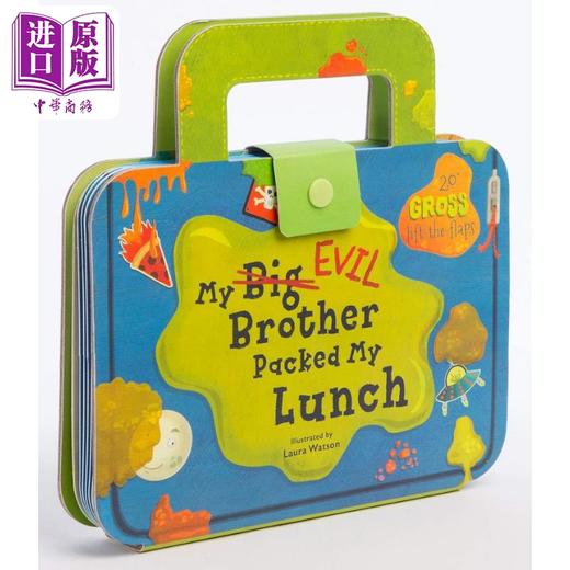 【中商原版】异形书 午餐盒 My Big Evil Brother Packed My Lunch 英文原版 儿童纸板书翻翻书 活动与玩具书 绘本图画书 进口 商品图0