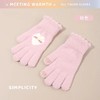冬季【韩系可爱保暖手套】骑车防寒 露指触屏 加绒加厚毛绒针织手套 商品缩略图10