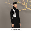 JUDYHUA 拼条设计针织毛衣 商品缩略图2