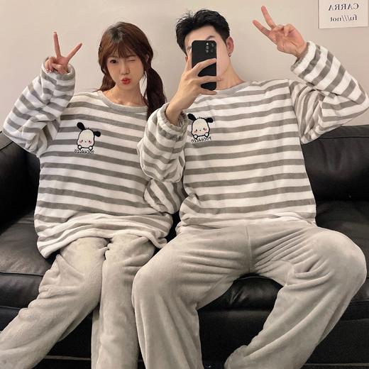 【秋冬必备！保暖家居服套装】情侣睡衣珊瑚绒秋冬卡通可爱，加厚加绒保暖家居服套装，珊瑚绒的材质让你感受温暖与柔软，加厚加绒设计更是给你全方位的呵护lm 商品图8