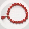 新款单坠-8毫米红砂女士手链 饰品美物 商品缩略图4