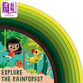 【中商原版】Explore the Rainforest 探索雨林 英文原版进口图书 纸板书 低幼儿童绘本 知识科普图画书