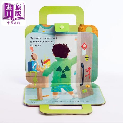 【中商原版】异形书 午餐盒 My Big Evil Brother Packed My Lunch 英文原版 儿童纸板书翻翻书 活动与玩具书 绘本图画书 进口 商品图2