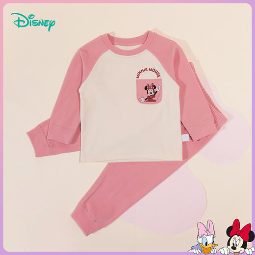 迪士尼童装女童套装可爱米妮保暖长袖家居服舒适柔软年秋新品ZD3CT003
 商品图11