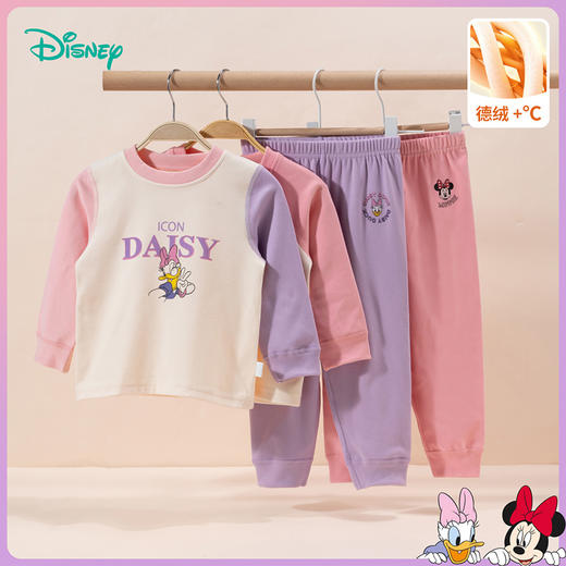 迪士尼童装女童套装可爱米妮保暖长袖家居服舒适柔软年秋新品ZD3CT003
 商品图6