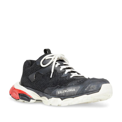 BALENCIAGA 巴黎世家 男士刺绣徽标网布老爹鞋 黑色 700875 W3RF5 1906 商品图1