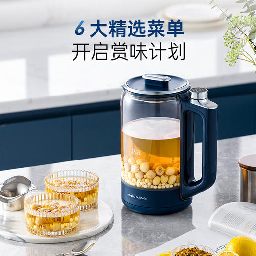 【摩飞养生壶】家用多功能办公室小型煮茶器玻璃花茶便携式保温烧水壶 商品图2