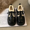 秋冬厚底【英伦风加绒小皮鞋】 系带学院风 保暖通勤乐福鞋 商品缩略图3