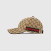 【现货预定】古驰（GUCCI）男女通用款 饰条纹织带GG帆布棒球帽 商品缩略图9