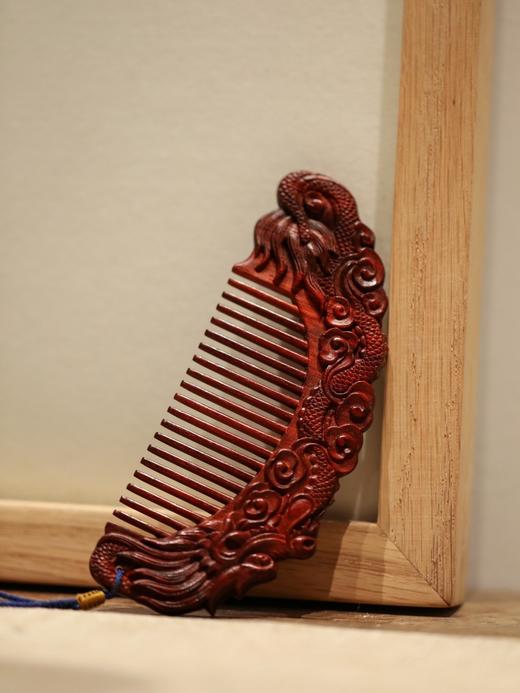 【国庆特惠】小叶紫檀祥龙·木梳 s1 商品图4