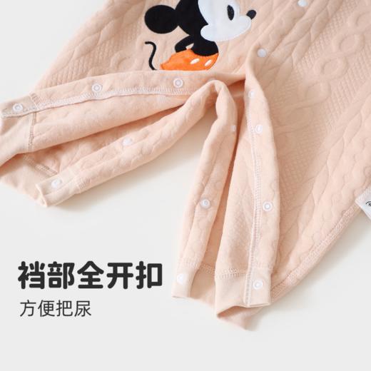 秋冬新款夹棉侧开连体衣柔软舒适哈衣打底衣爬爬服ZD4CL003
 商品图9