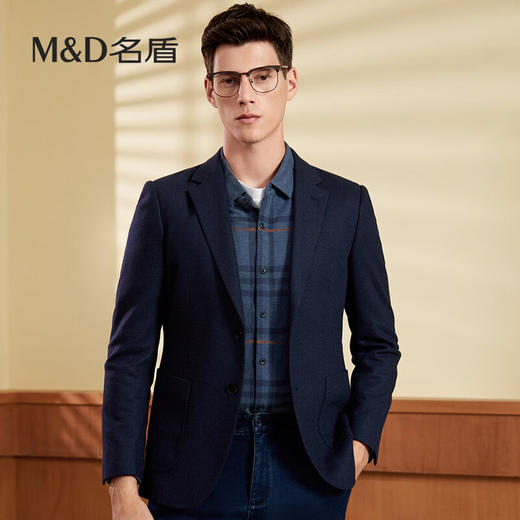 【名盾】MD名盾男士西服外套秋冬新款羊毛厚款商务西装82555 商品图1