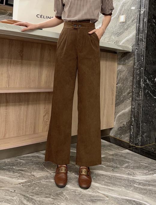 2967#高腰垂感宽松拖地裤 商品图2