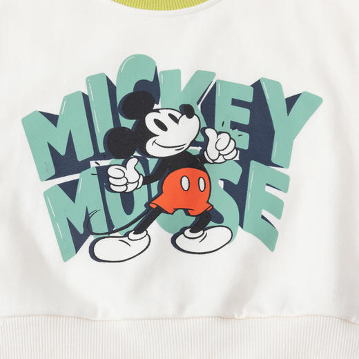迪士尼（Disney）童装男童套装卡通米奇撞色卫衣套装舒适柔软秋新品ZD3CT011 商品图7
