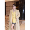 清仓捡漏   LIN CHAO ZHANG 【四好大衣】奶黄色极简大衣+腰带 商品缩略图1