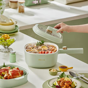 【小程序】小熊(Bear)电煮锅 电火锅 小电锅 电热锅 3L多功能电蒸锅 电炒锅一体 学生宿舍泡面火锅 配蒸笼丨DRG-E30N2