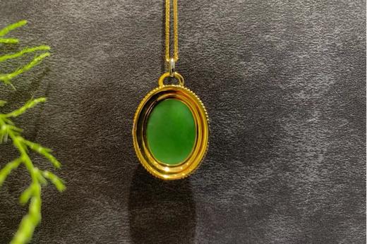 【御珠宫坊】金镶碧玉吊坠 商品图4