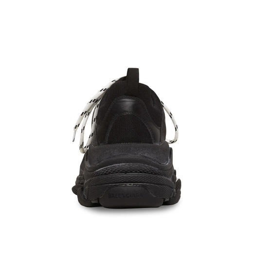 【一】BALENCIAGA 巴黎世家 男士刺绣徽标双层泡沫网布老爹鞋 黑色 534217 W2CA1 1000 商品图2