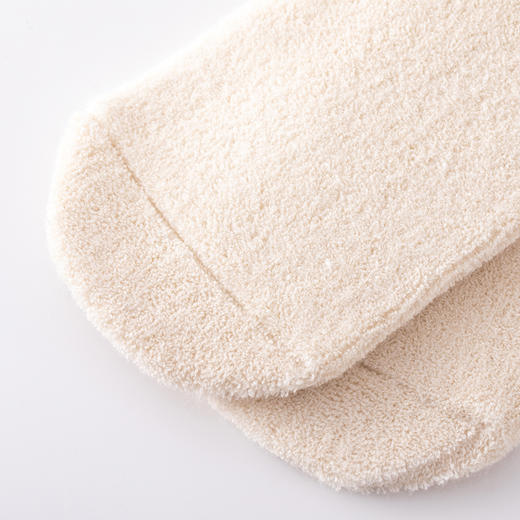 小亘无跟全毛圈袜 秋冬御寒加厚袜子 内外两穿不分尺码 (本白色1双)（常规地区满120包邮） 商品图3