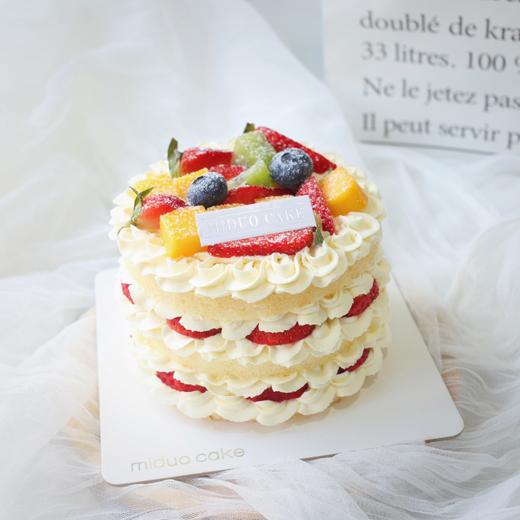 裸蛋糕系列｜ 原味裸蛋糕~如图款式，新鲜水果，动物性淡奶油~ 商品图0