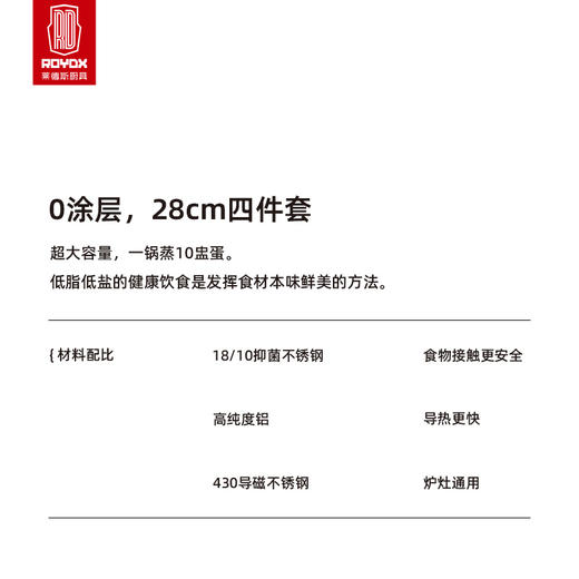 鼎膳系列-三层蒸锅套装 商品图2