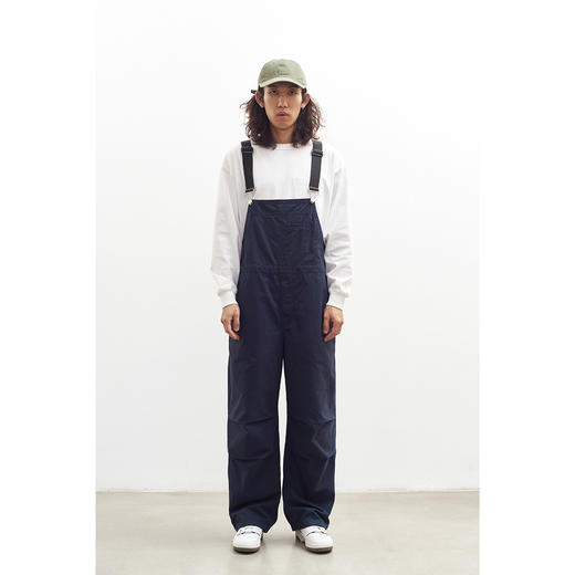 吃茶去chichaqu复古全棉工装背带裤 商品图2