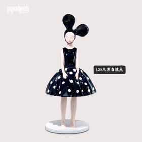 黑白波点-然女孩-1.35米