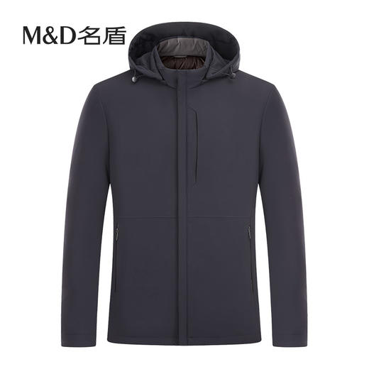 名盾羽绒服商务男士秋冬新品防风保暖连帽白鸭绒羽绒外套25570 商品图0