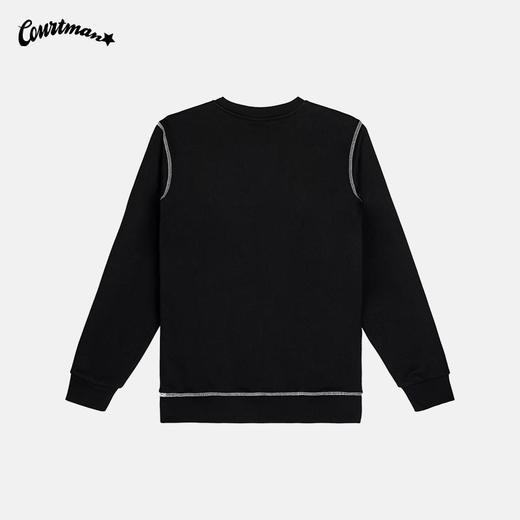 【文艺个性】白色明线设计 黑白撞色 彰显你的个性  双面不同面料，硬挺又好搭 商品图1