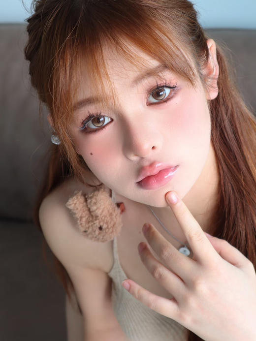 【半年抛】蜂窝奶茶 wecute | 中直径14.2，着色13.4 | 【多副更划算,选款完整色板在详情页】，平价美瞳 棕色美瞳 不会对眼的美瞳 商品图5