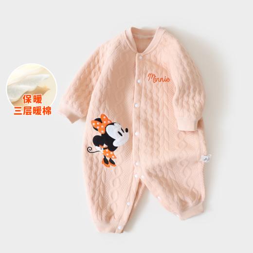 秋冬新款夹棉侧开连体衣柔软舒适哈衣打底衣爬爬服ZD4CL003
 商品图4