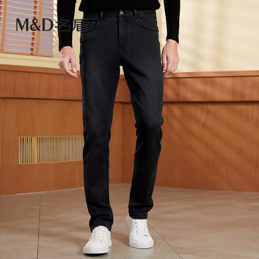 【名盾】MD名盾男士牛仔裤秋冬新款微弹时尚修身直筒裤36561 商品图1